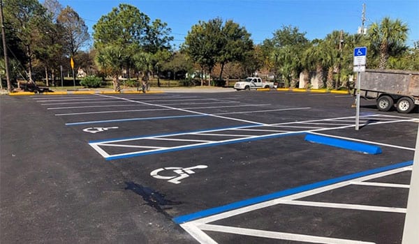 Tampa Bay Parking Lot Striping and Directional Painting Services